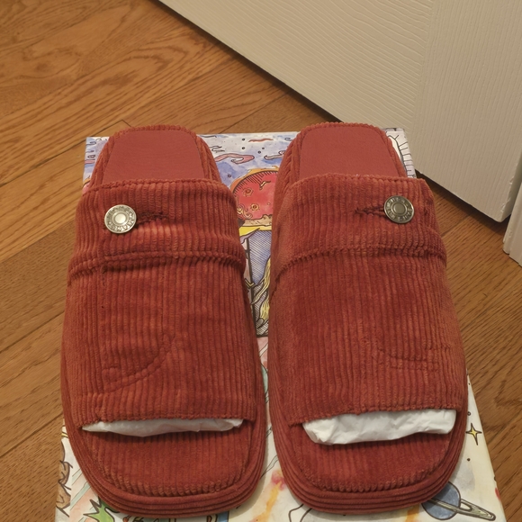 Jeffrey Campbell Shoes - Jeffrey Campbell Red Corduroy Sandals